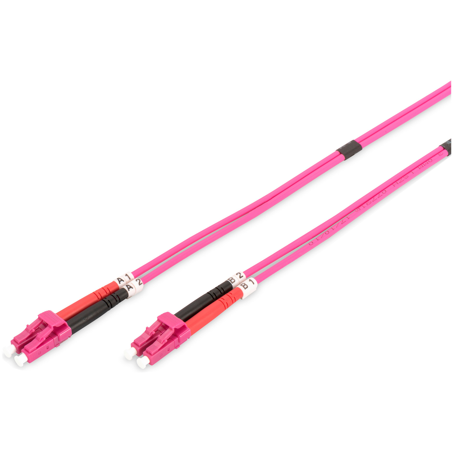 Оптичний патч-корд DIGITUS LC/UPC-LC/UPC, MM OM4, Duplex, 1м, Violet (DK-2533-01-4)