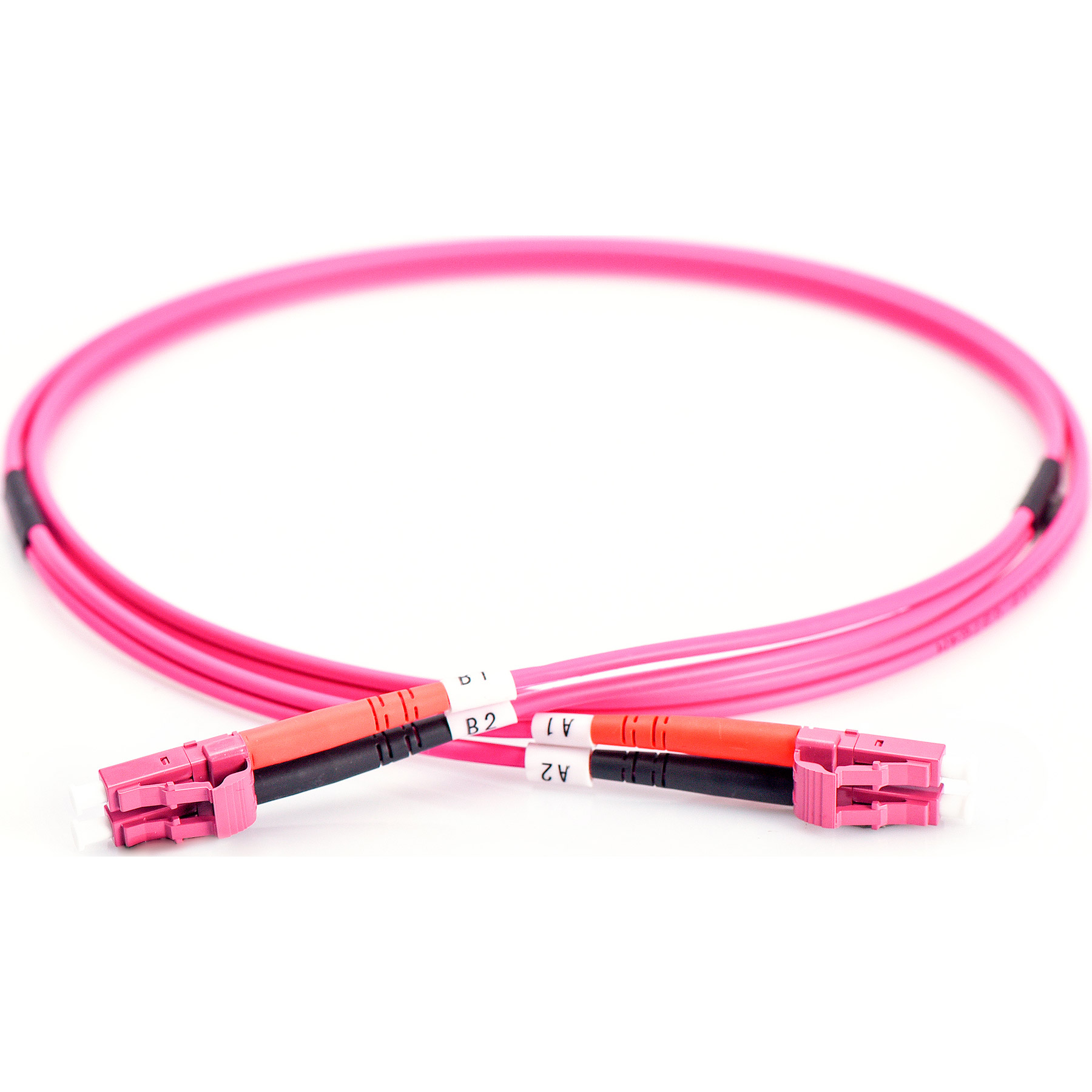 Оптичний патч-корд DIGITUS LC/UPC-LC/UPC, MM OM4, Duplex, 1м, Violet (DK-2533-01-4)