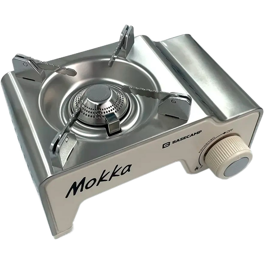 Портативная газовая плитка BASECAMP Camping Stove Mokka Camel Gray