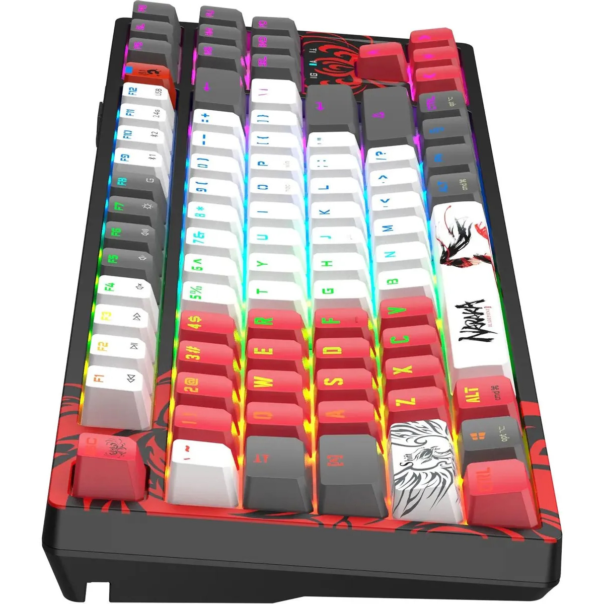 Клавіатура бездротова A4TECH BLOODY WS87 BLMS Red Plus Switch Naraka