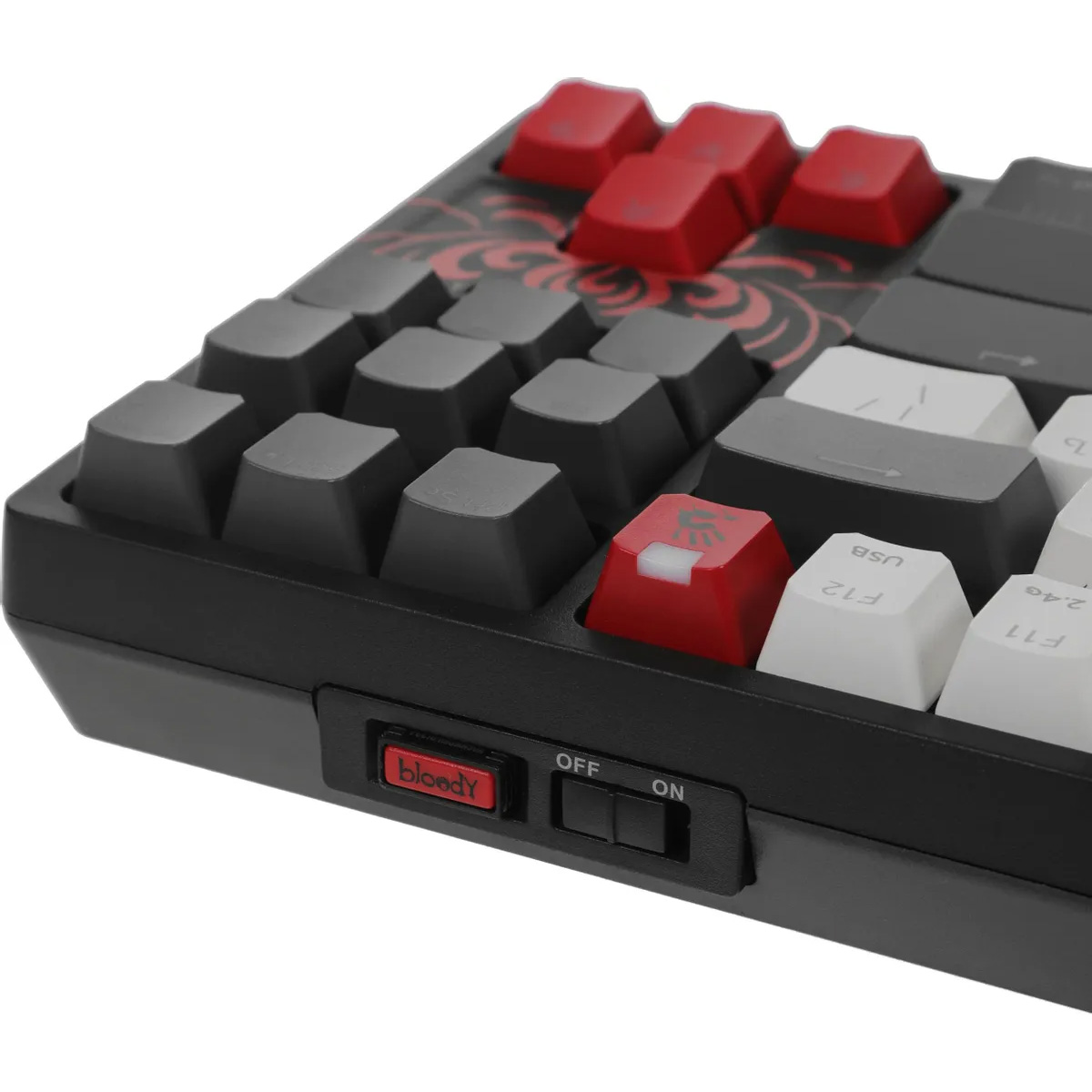 Клавіатура бездротова A4TECH BLOODY WS87 BLMS Red Plus Switch Naraka