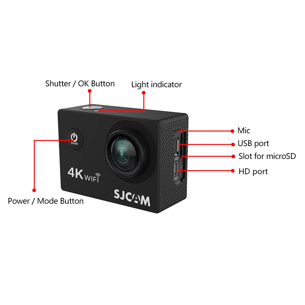 Екшн-камера SJCAM SJ4000 Air Black
