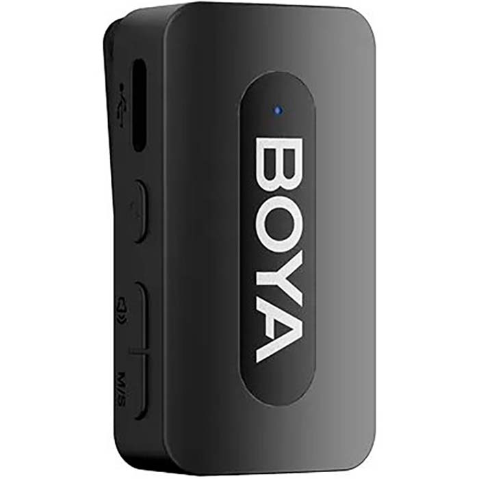 Бездротовий петличний мікрофон BOYA BY-V3 Combo 2.4 GHz Dual-Channel Wireless Microphone Black