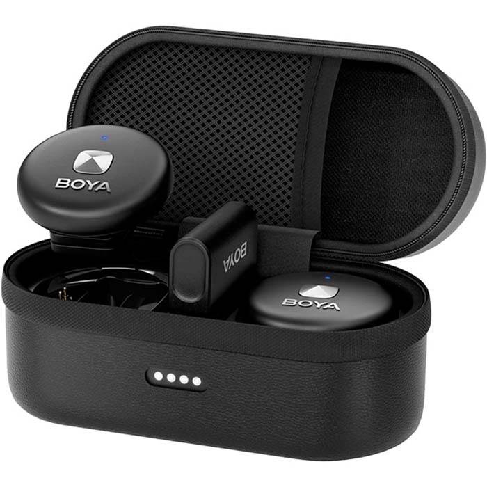 Бездротовий петличний мікрофон BOYA Omic-D Dual-Channel Stylish Wireless Microphone Black