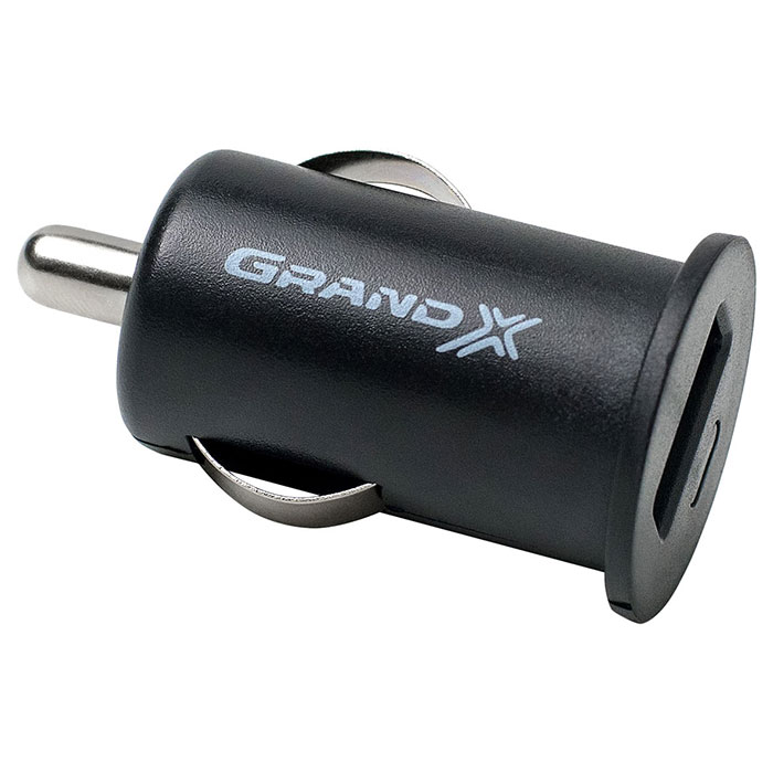 Автомобильное зарядное устройство GRAND-X CH-01 1xUSB-A, 1A Black