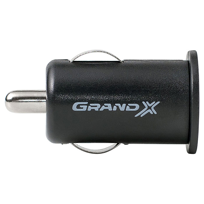Автомобільний зарядний пристрій GRAND-X CH-01 1xUSB-A, 1A Black