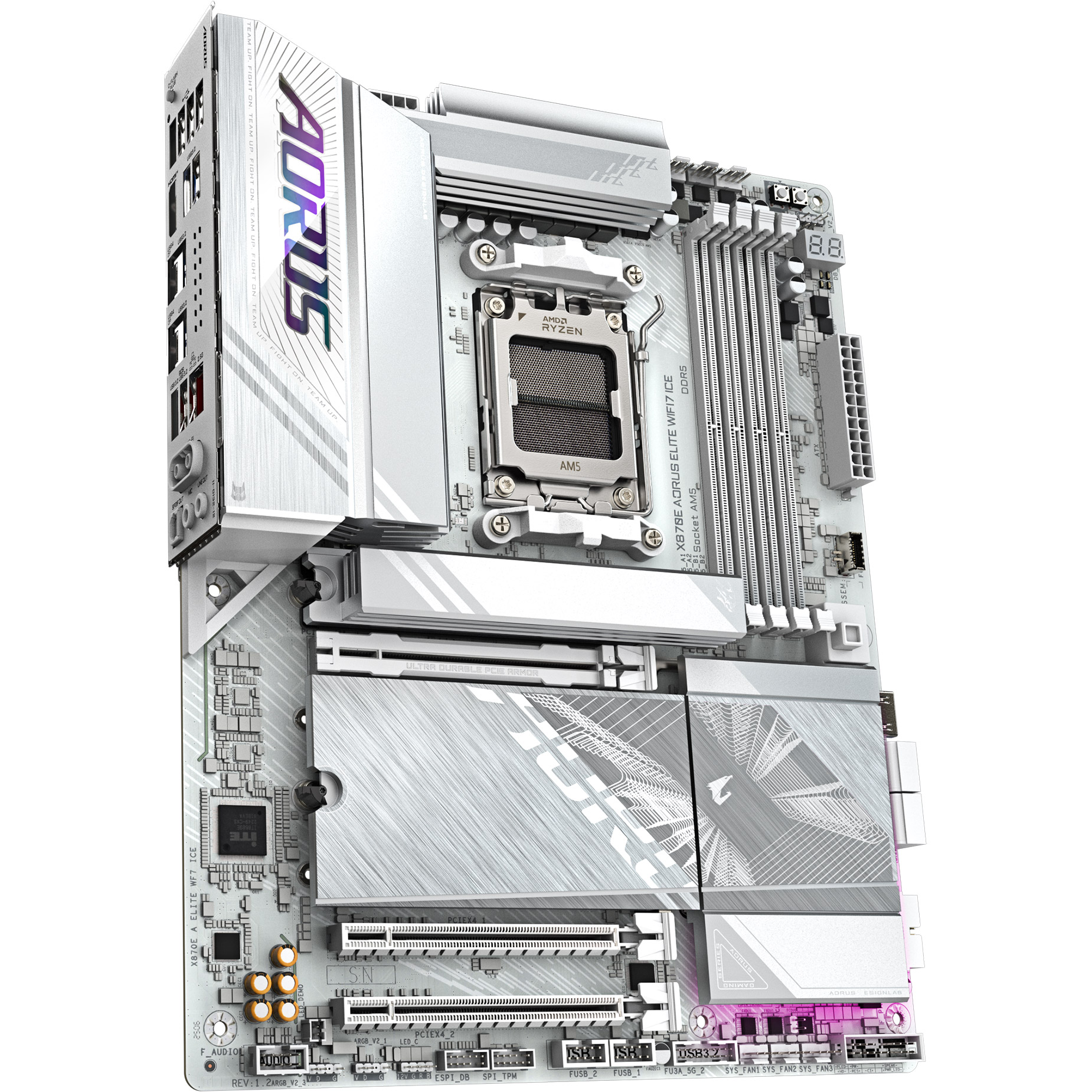 Материнская плата Gigabyte AORUS X870E Elite WiFi7 Ice