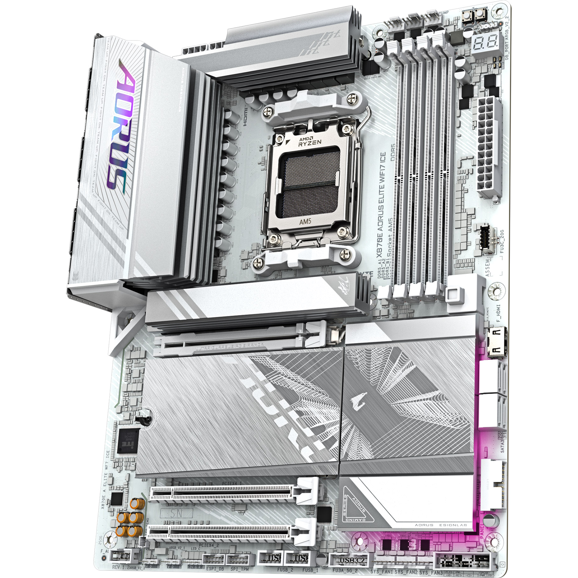 Материнская плата Gigabyte AORUS X870E Elite WiFi7 Ice