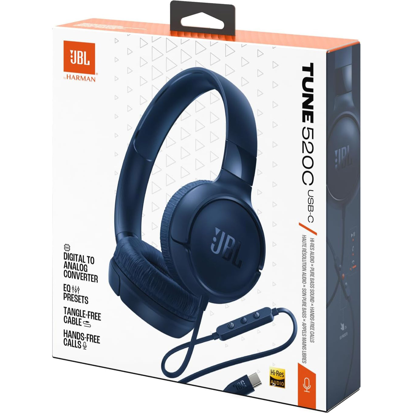 Наушники JBL Tune 520C Blue (JBLT520CBLU)