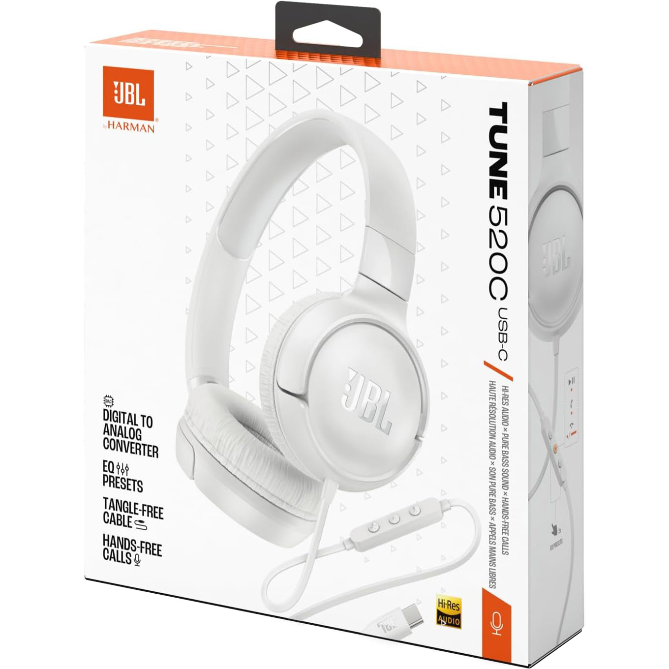 Навушники JBL Tune 520C White (JBLT520CWHT)