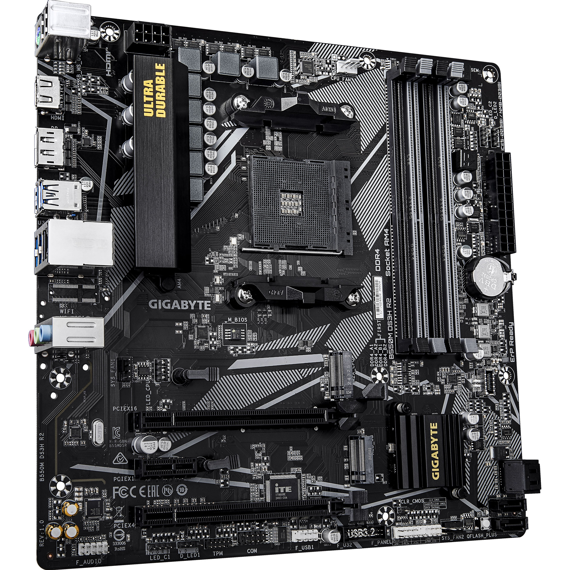 Материнская плата GIGABYTE B550M DS3H R2