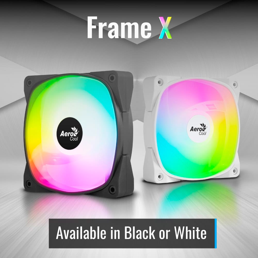 Вентилятор AEROCOOL Frame X 12 PWM ARGB Black (ACF3-FM11217.11)
