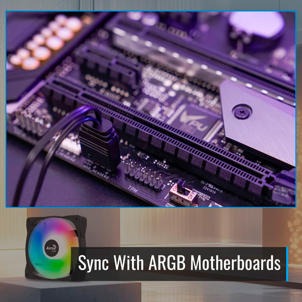 Вентилятор AEROCOOL Frame X 12 PWM ARGB Black (ACF3-FM11217.11)