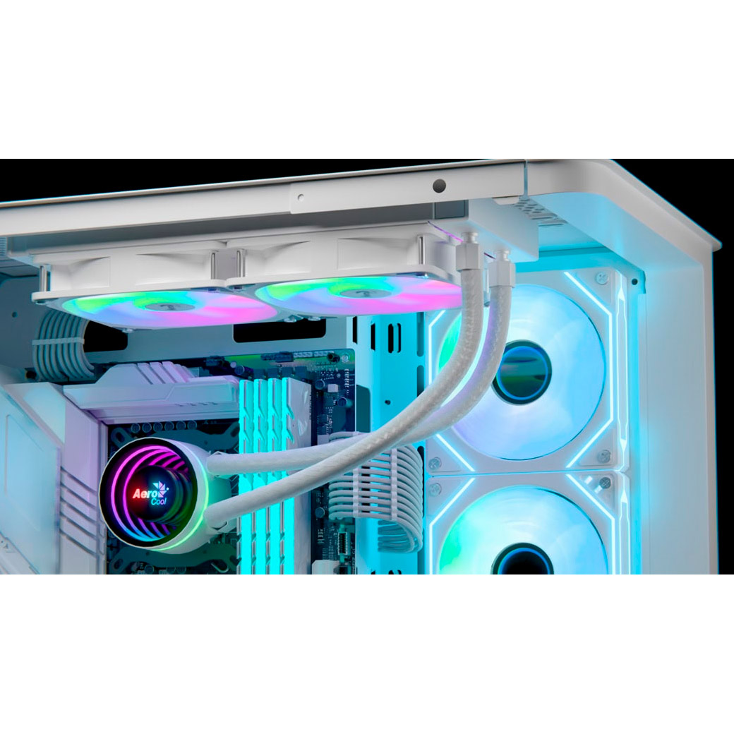 Система водяного охлаждения AEROCOOL Oasis L240 White (ACLA-OA24117.21)