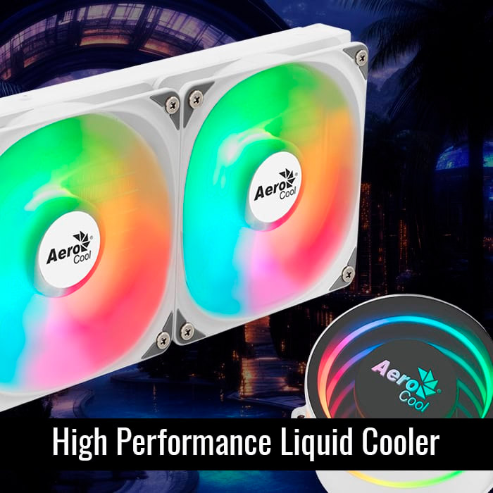 Система водяного охолодження AEROCOOL Oasis L360 White (ACLA-OA36117.21)