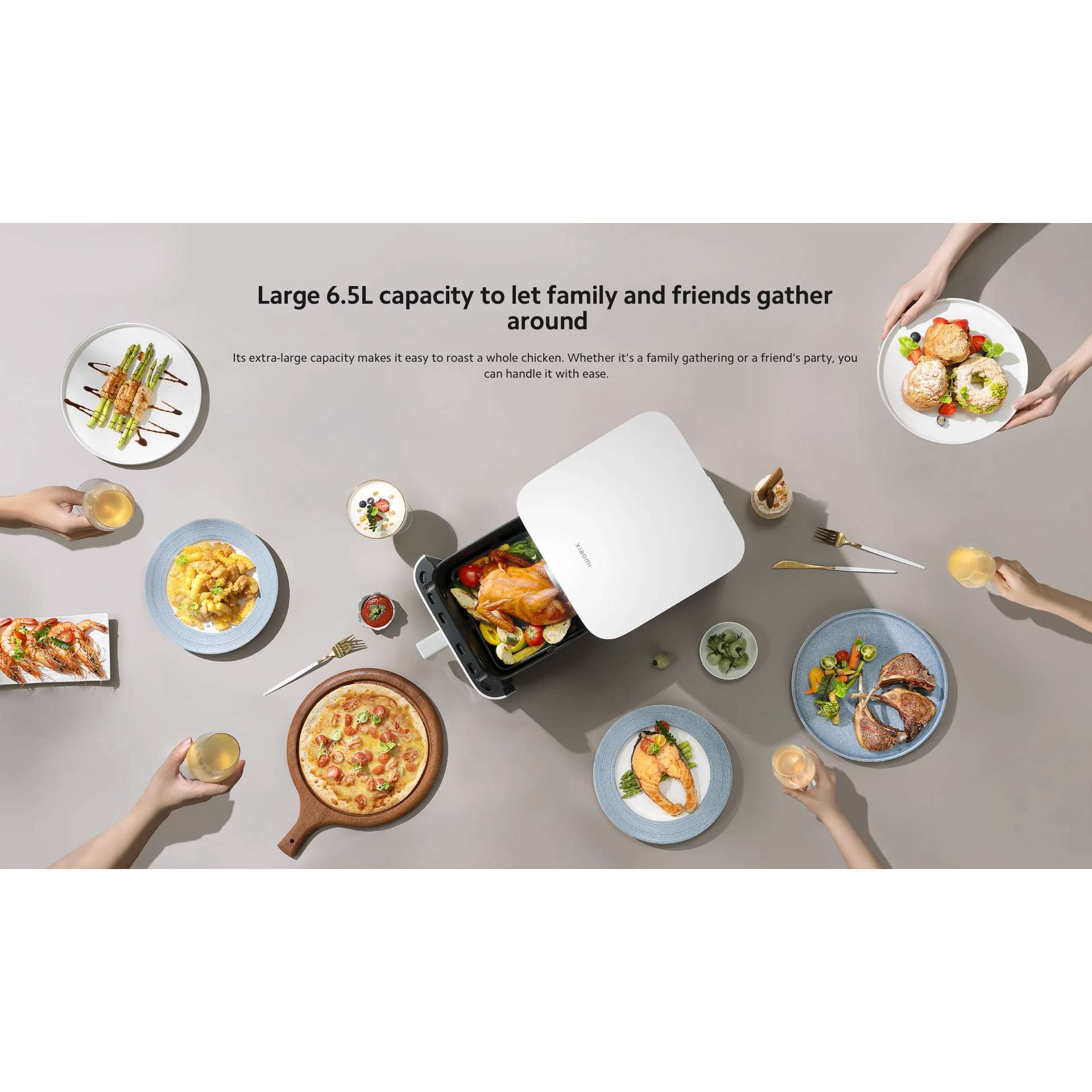 Мультипіч XIAOMI Smart Air Fryer 6.5L Black (BHR7357EU)