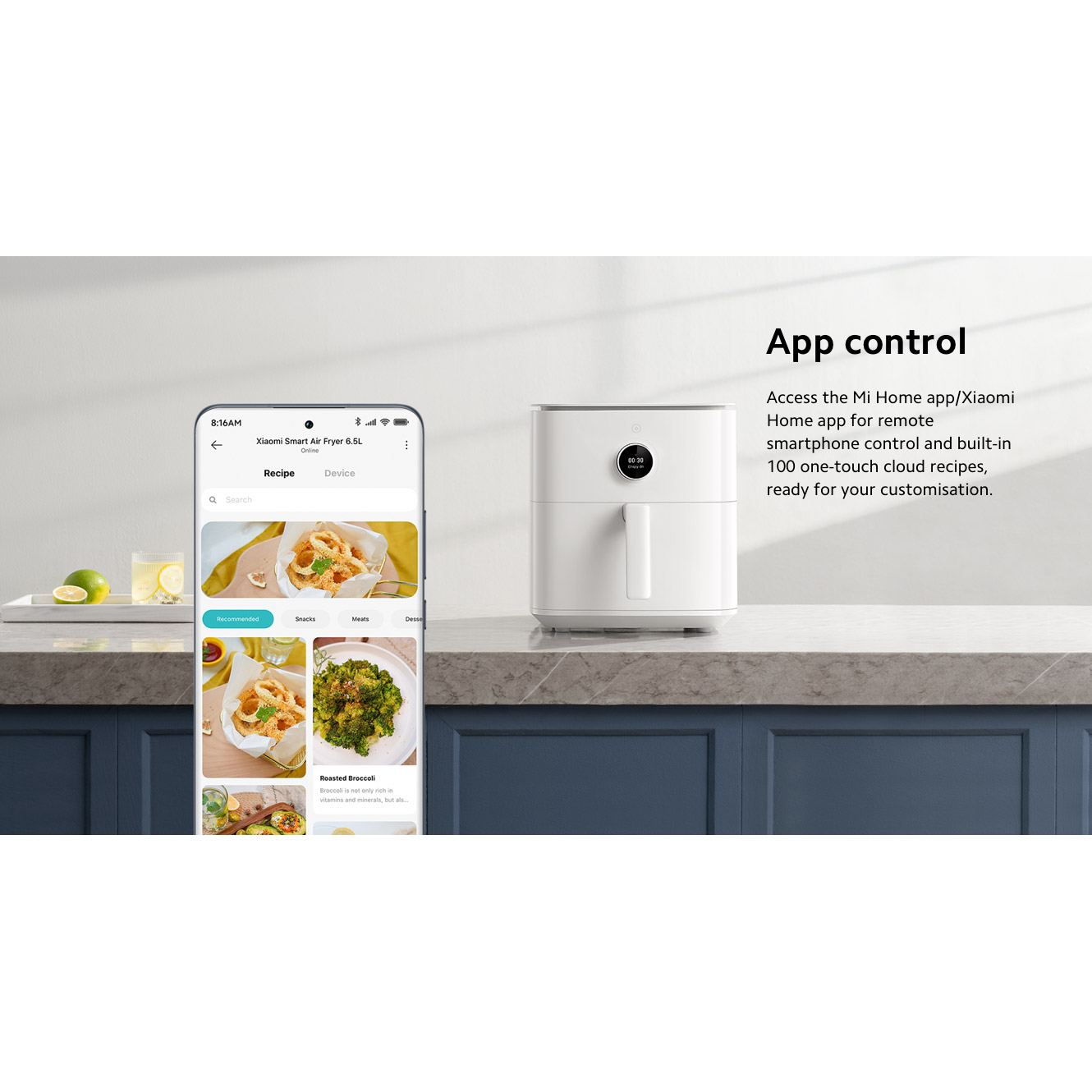 Мультипіч XIAOMI Smart Air Fryer 6.5L Black (BHR7357EU)