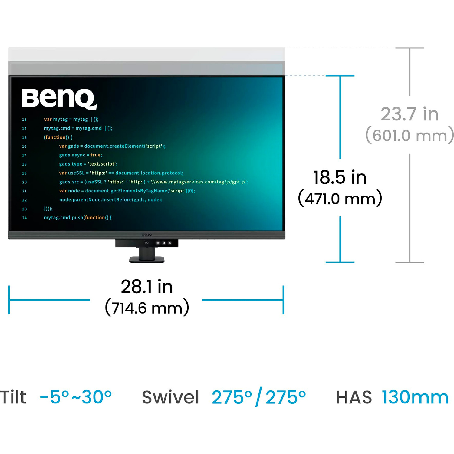 Монитор 31.5" BENQ RD320UA (9H.LMTLA.TBE)