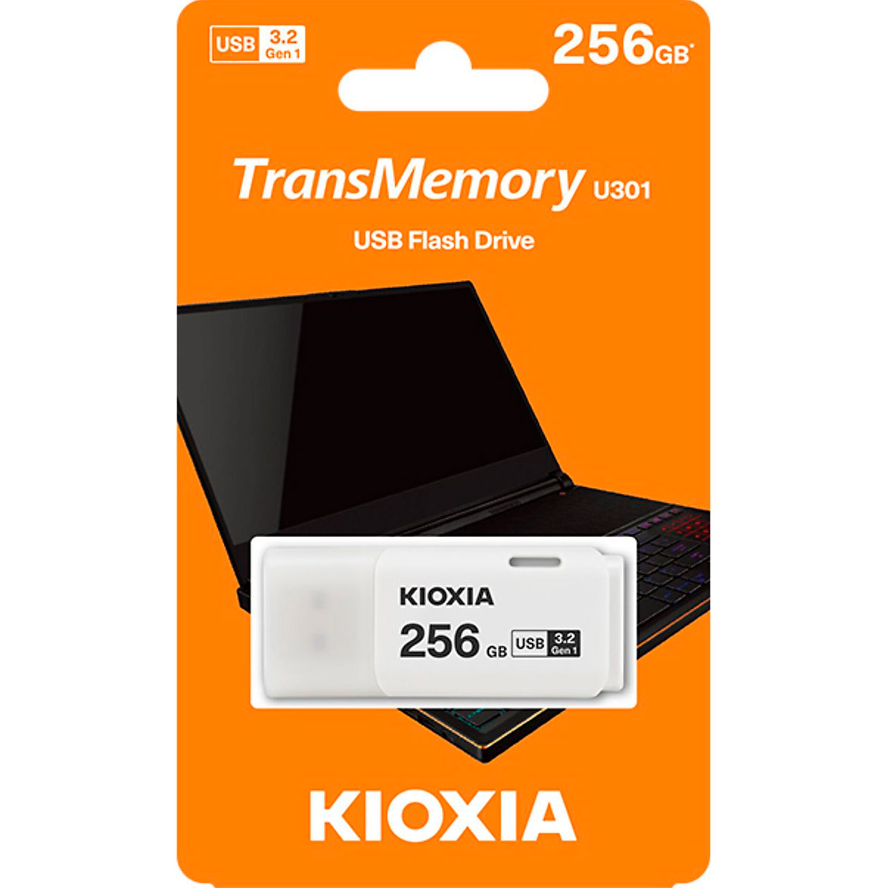 Флешка 256GB KIOXIA (Toshiba) TransMemory U301 USB 3.2 White (LU301W256GG4)