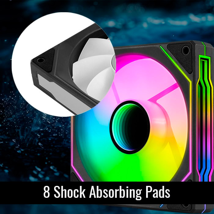 Вентилятор AEROCOOL Phantom M-3 Reverse PWM ARGB Black (ACF3-MR11227.11)