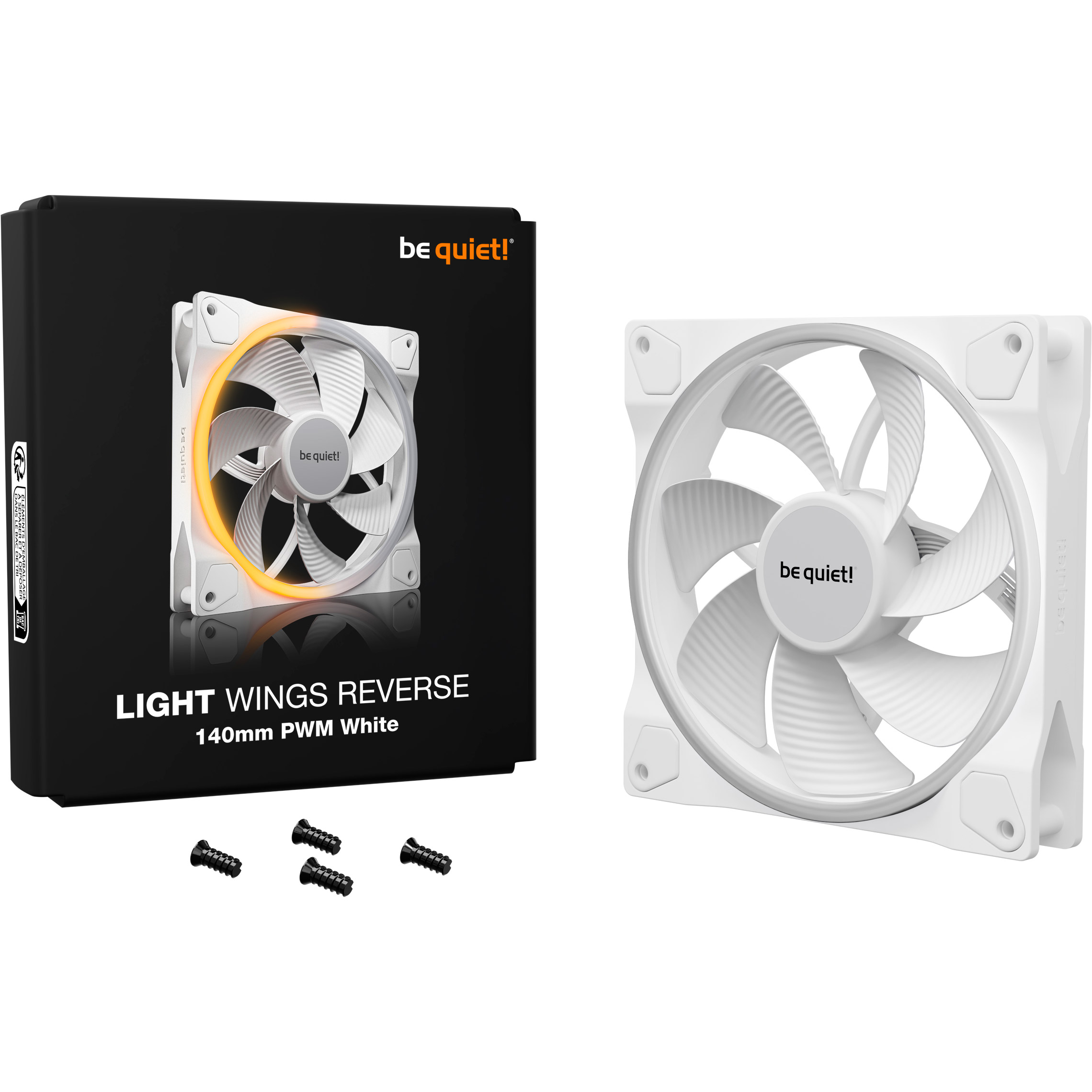 Вентилятор BE QUIET! Light Wings 140 PWM Reverse White (BL135)