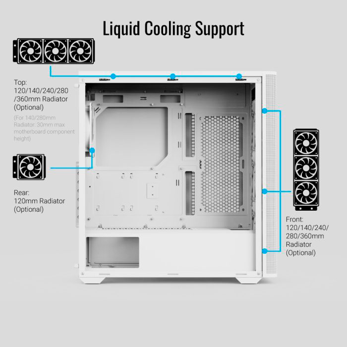Корпус AEROCOOL D501A White (ACCM-DS01043.21)