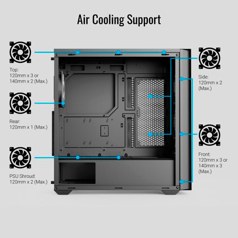 Корпус AEROCOOL D502A Black (ACCM-DS02043.11)