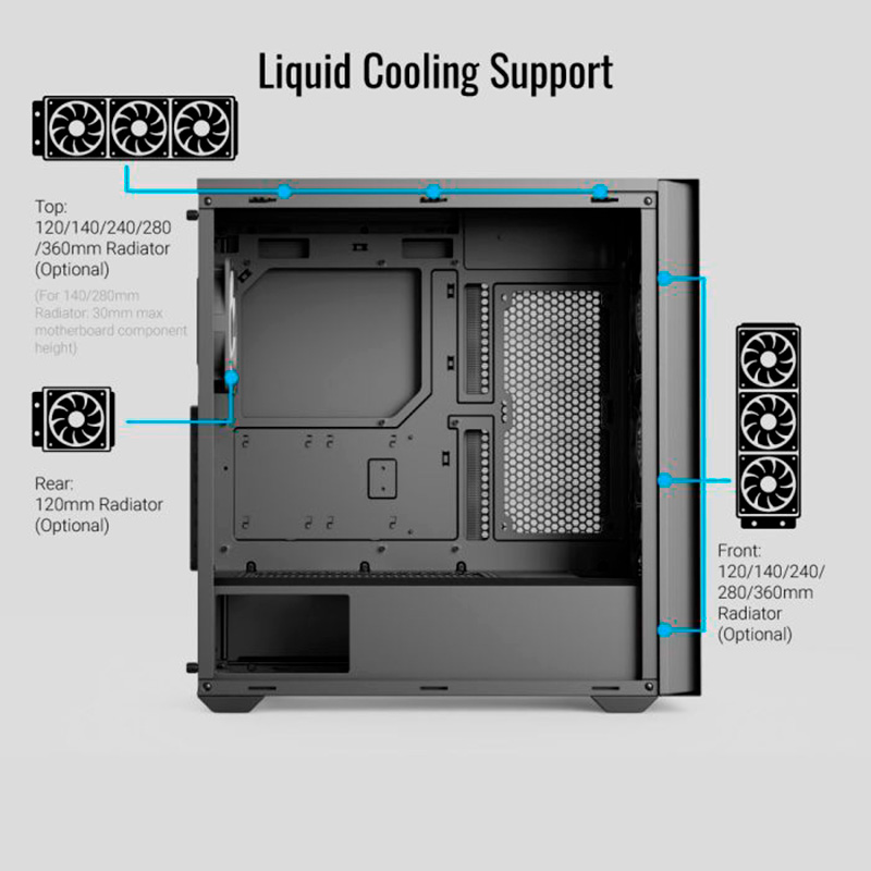 Корпус AEROCOOL D502A Black (ACCM-DS02043.11)