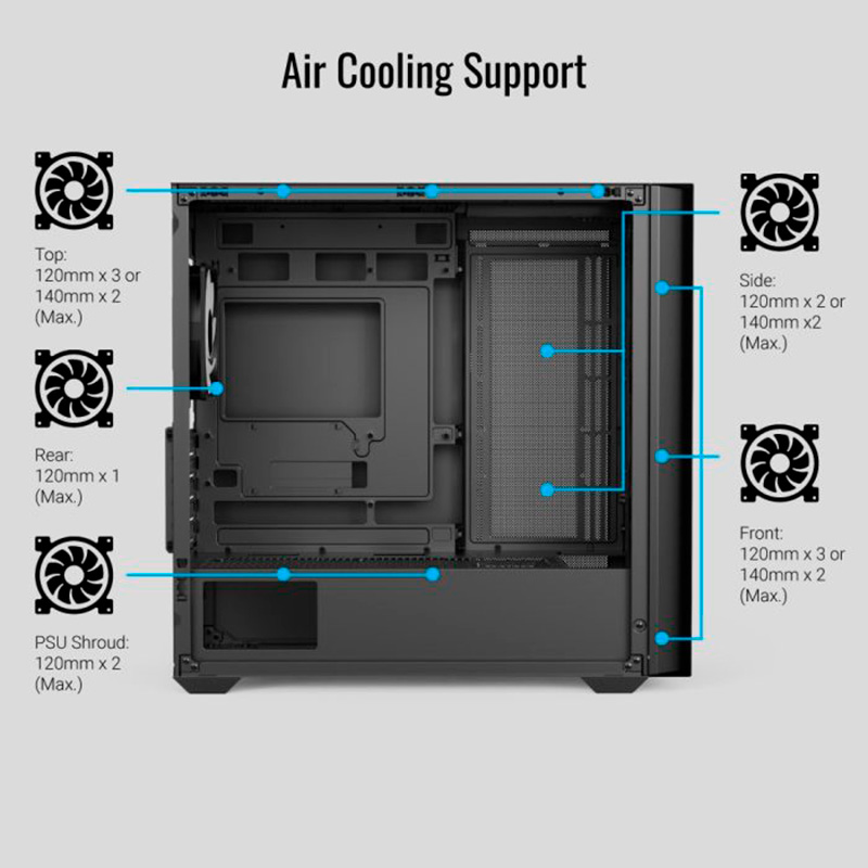 Корпус AEROCOOL D302A Black (ACCS-DS04043.11)