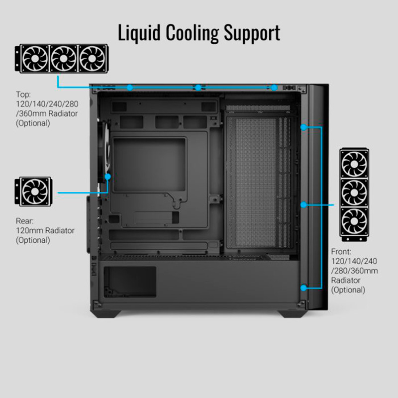 Корпус AEROCOOL D302A Black (ACCS-DS04043.11)