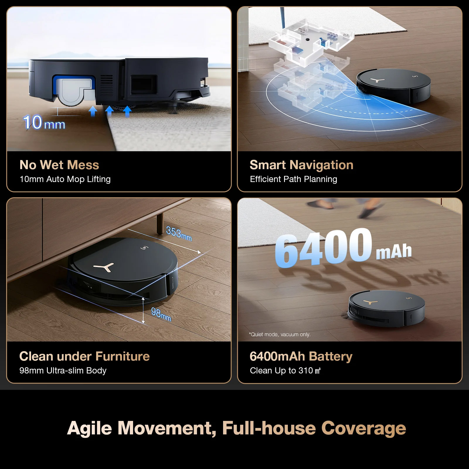 Робот-пилосос ECOVACS Deebot X8 Pro Omni Black (DEX56 BLACK)