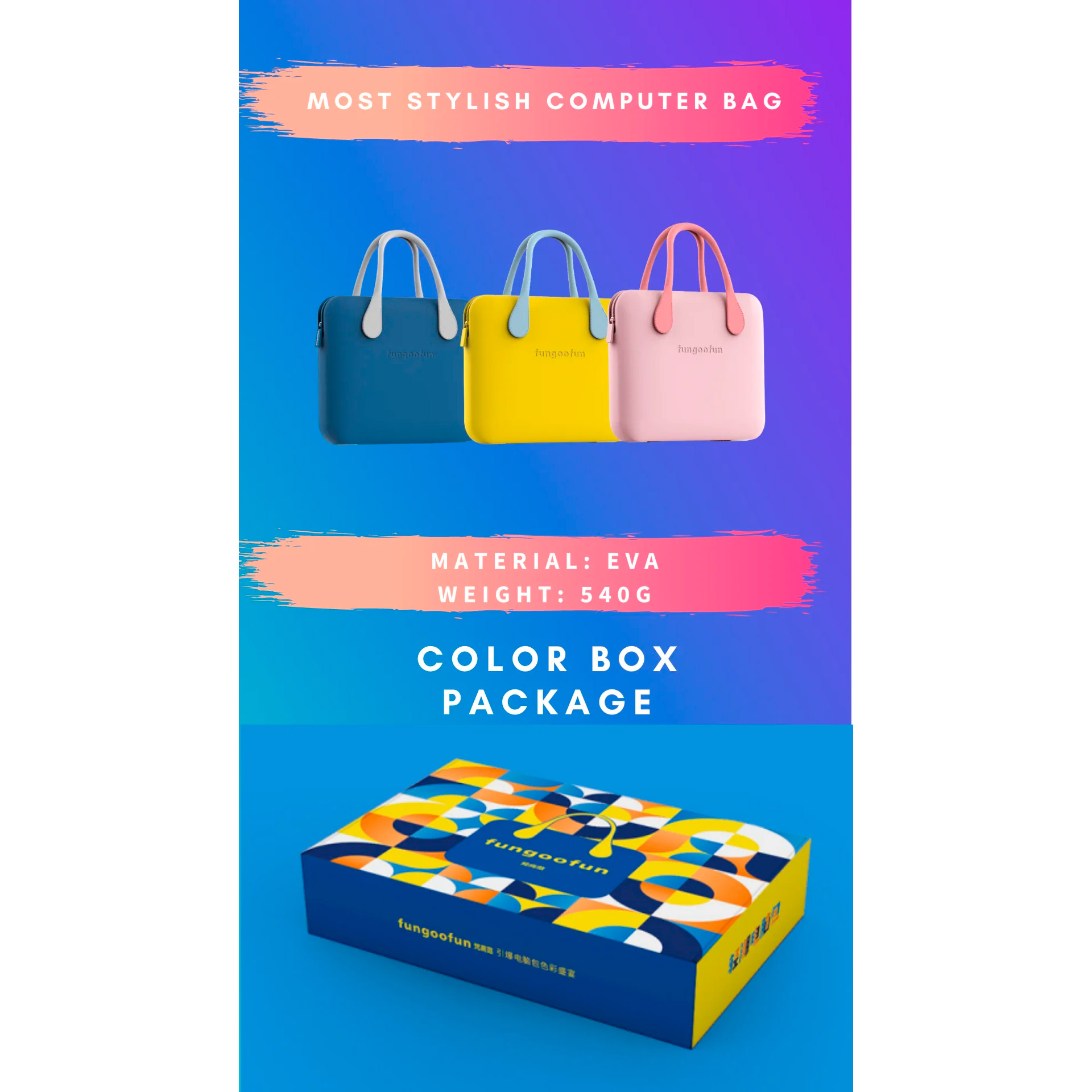 Сумка для ноутбука FUNGOOFUN Fashion Computer Bag L 15.6" Starry Night