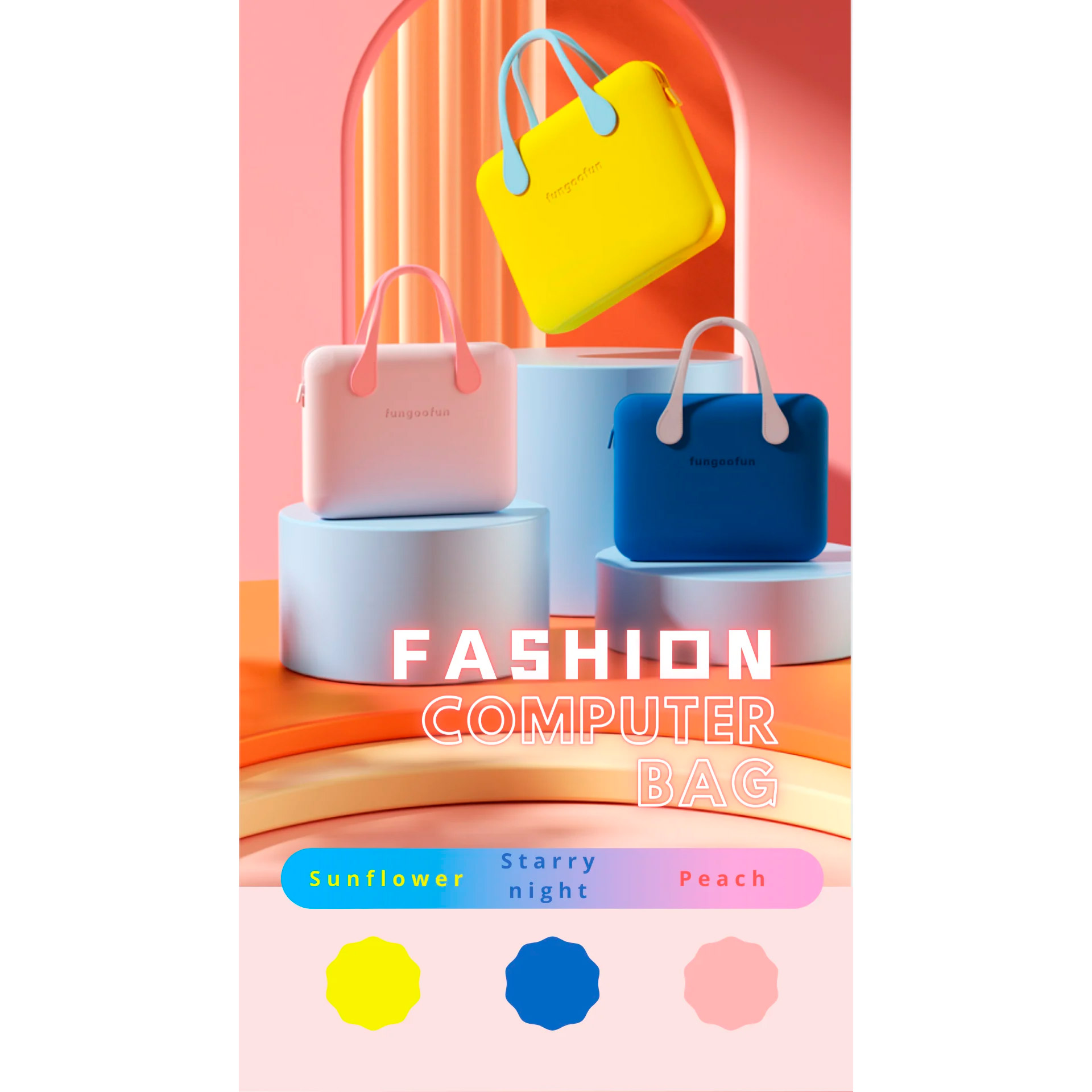 Сумка для ноутбука FUNGOOFUN Fashion Computer Bag M 14" Starry Night