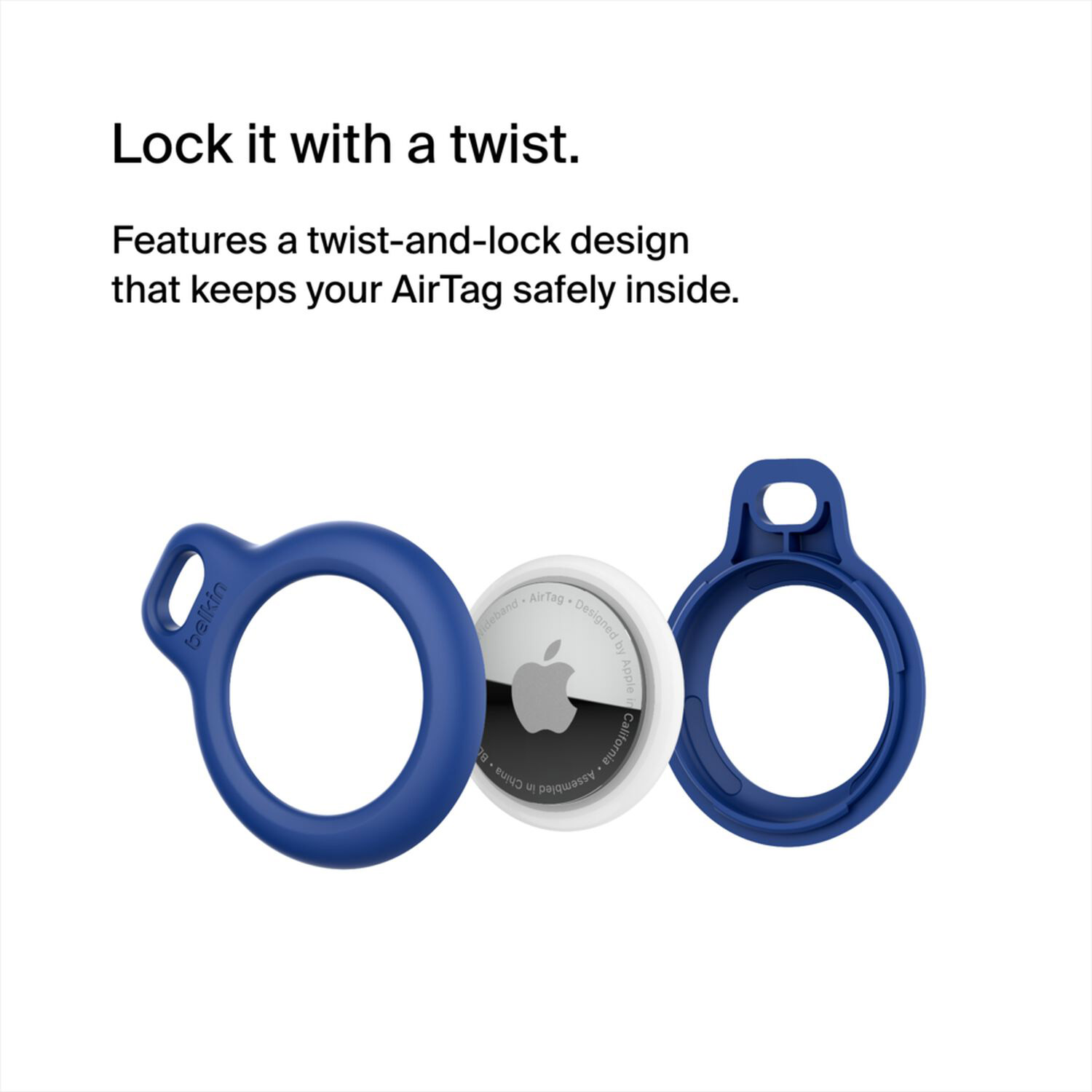 Тримач BELKIN Secure Holder with Key Ring Blue (F8W973BTBLU)