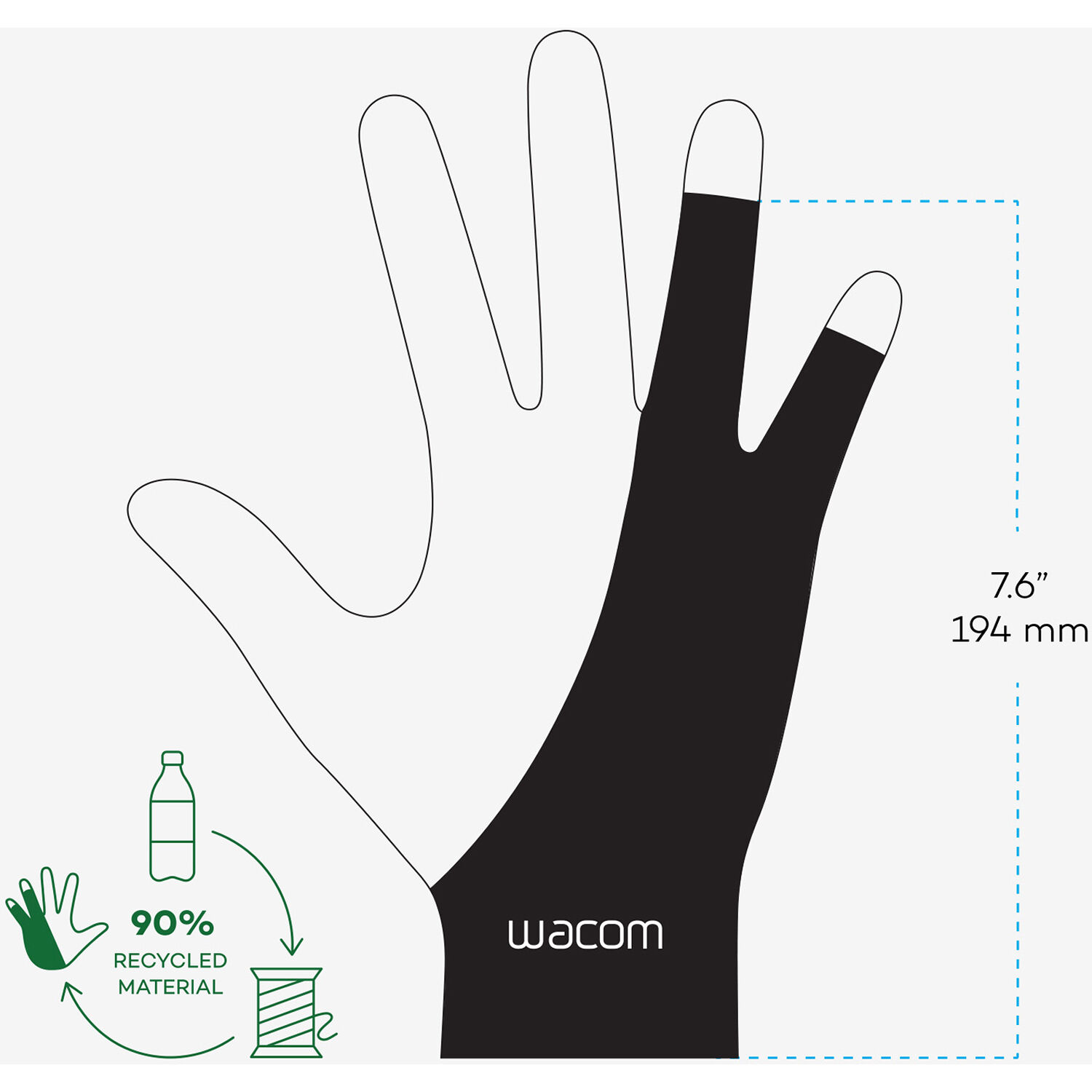 Перчатка WACOM Drawing Glove (ACK4472501Z)