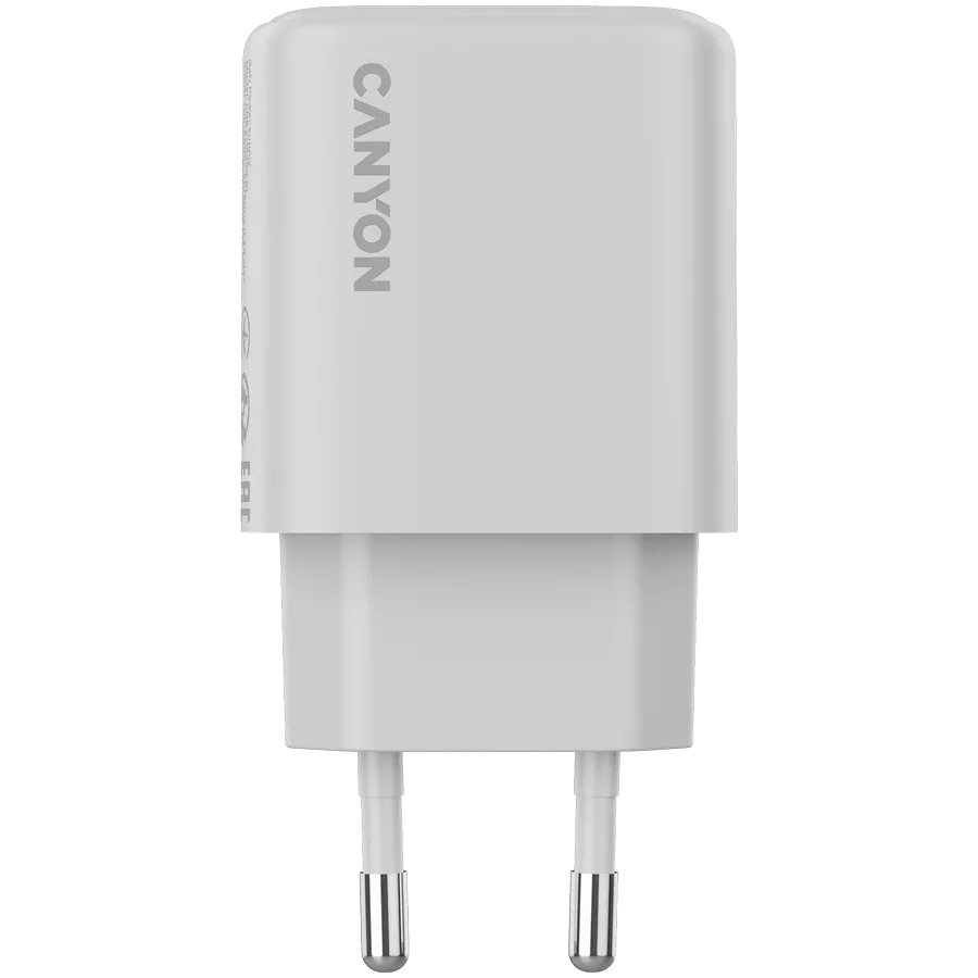 Зарядний пристрій CANYON OnCharge 250 1xUSB-C 25W White (CNE-CHA250-01)