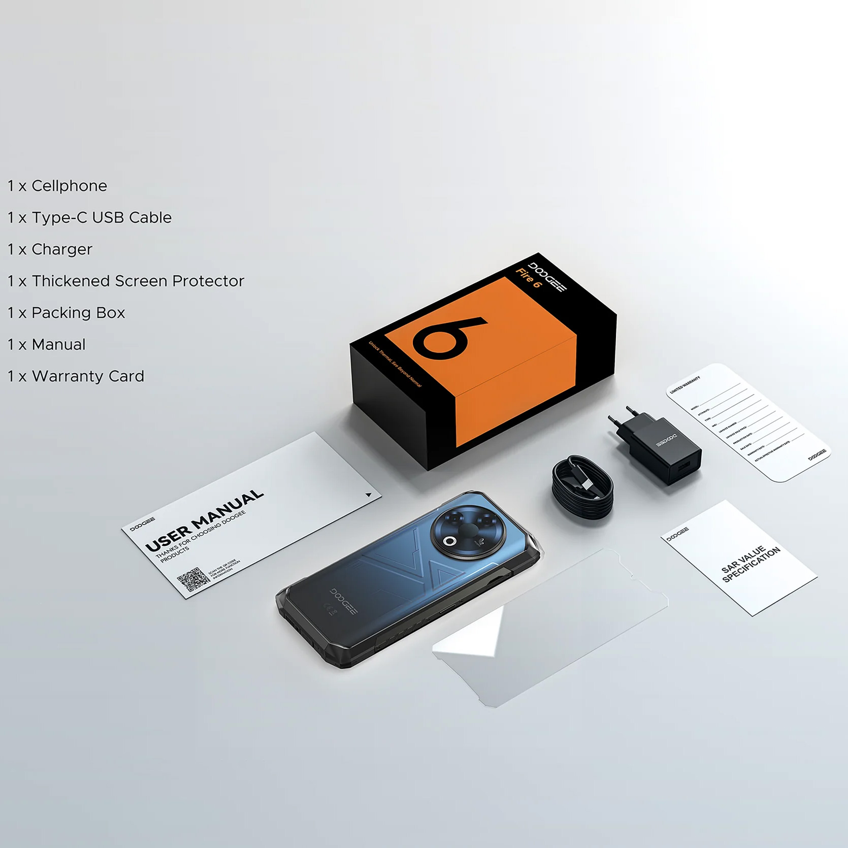 Смартфон DOOGEE Fire 6 6/256GB Deepsea Blue (6923740234310)