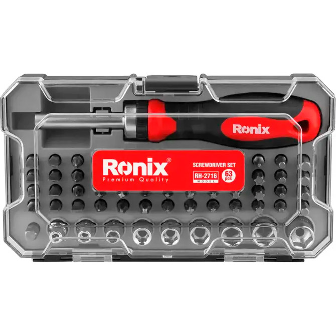 Викрутка реверсивна з насадками RONIX Screwdriver Bit Set 64Pcs