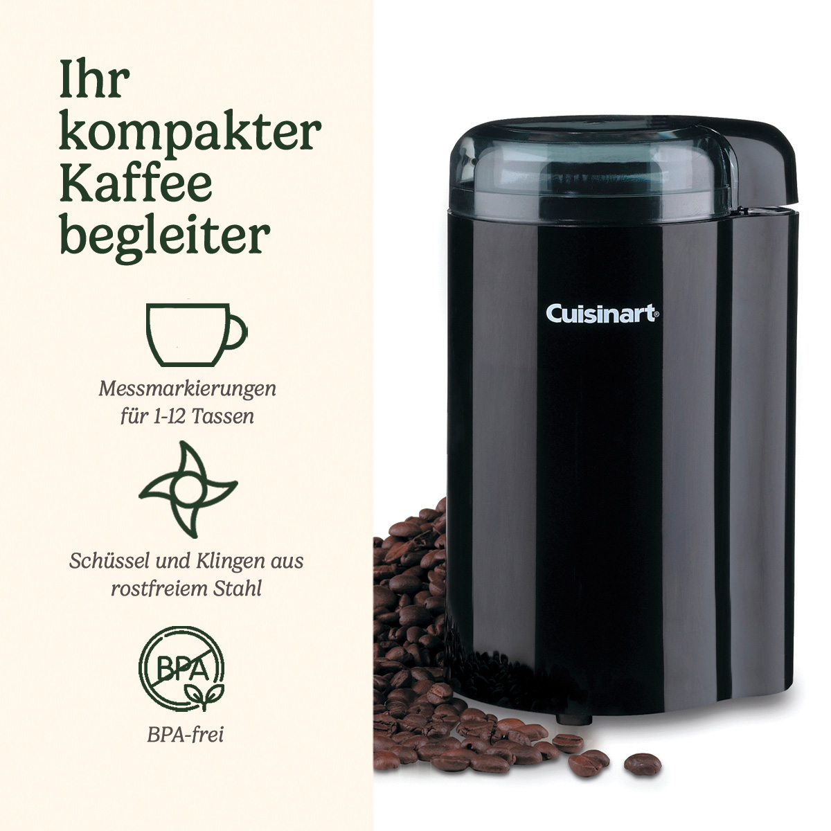 Кавомолка CUISINART DCG20BKNE