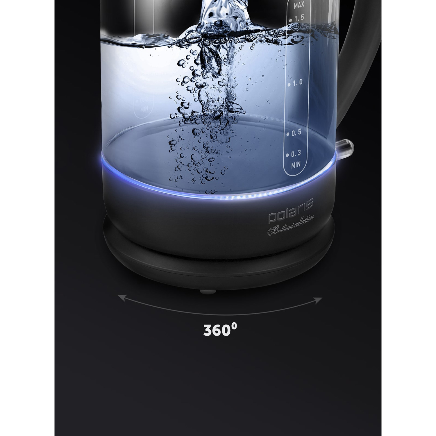 Електрочайник POLARIS PWK 17103CGL Water Way Pro
