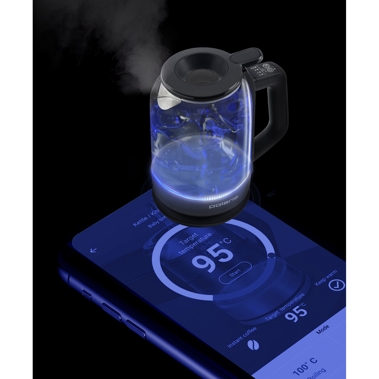 Електрочайник POLARIS PWK 17107CGLD WiFi IQ Home