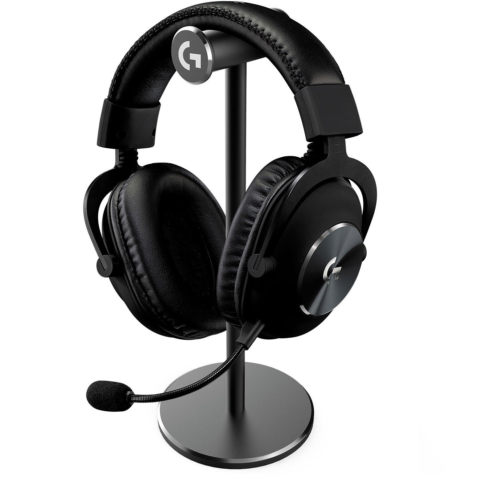 Навушники геймерскі LOGITECH G Pro X w/stand Black (991-000358)