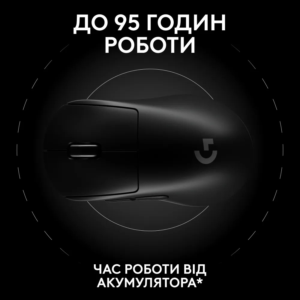 Мышь игровая LOGITECH G Pro X Superlight 2 DEX Black (910-007357)