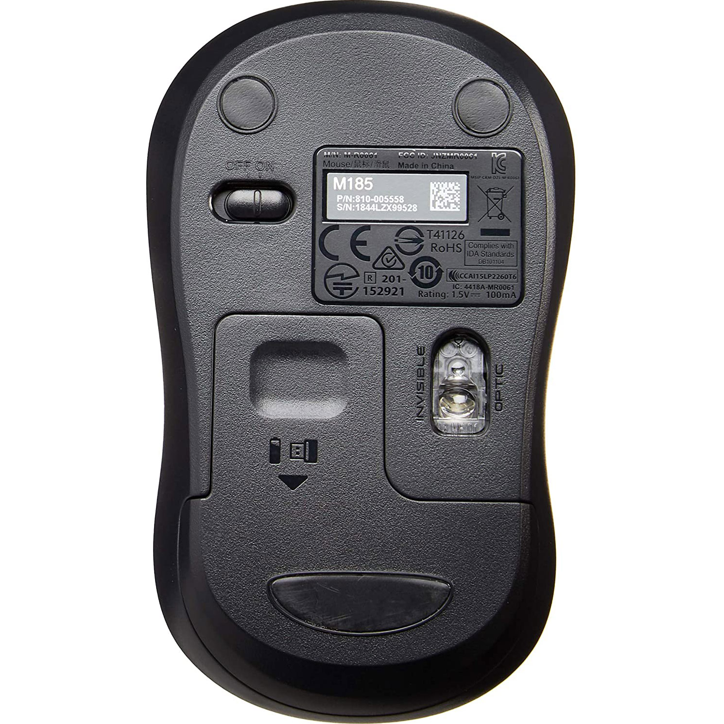 Миша LOGITECH M185 Swift Gray (910-002235)