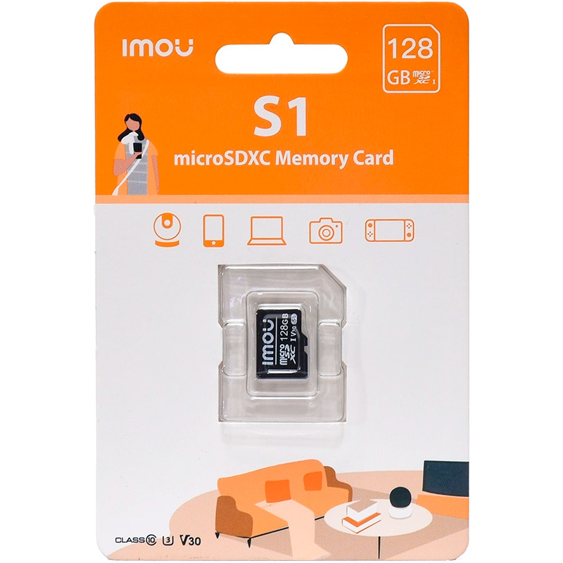 Карта пам'яті IMOU microSDXC S1 128GB UHS-I U3 V30 Class 10 (ST2-128-S1)