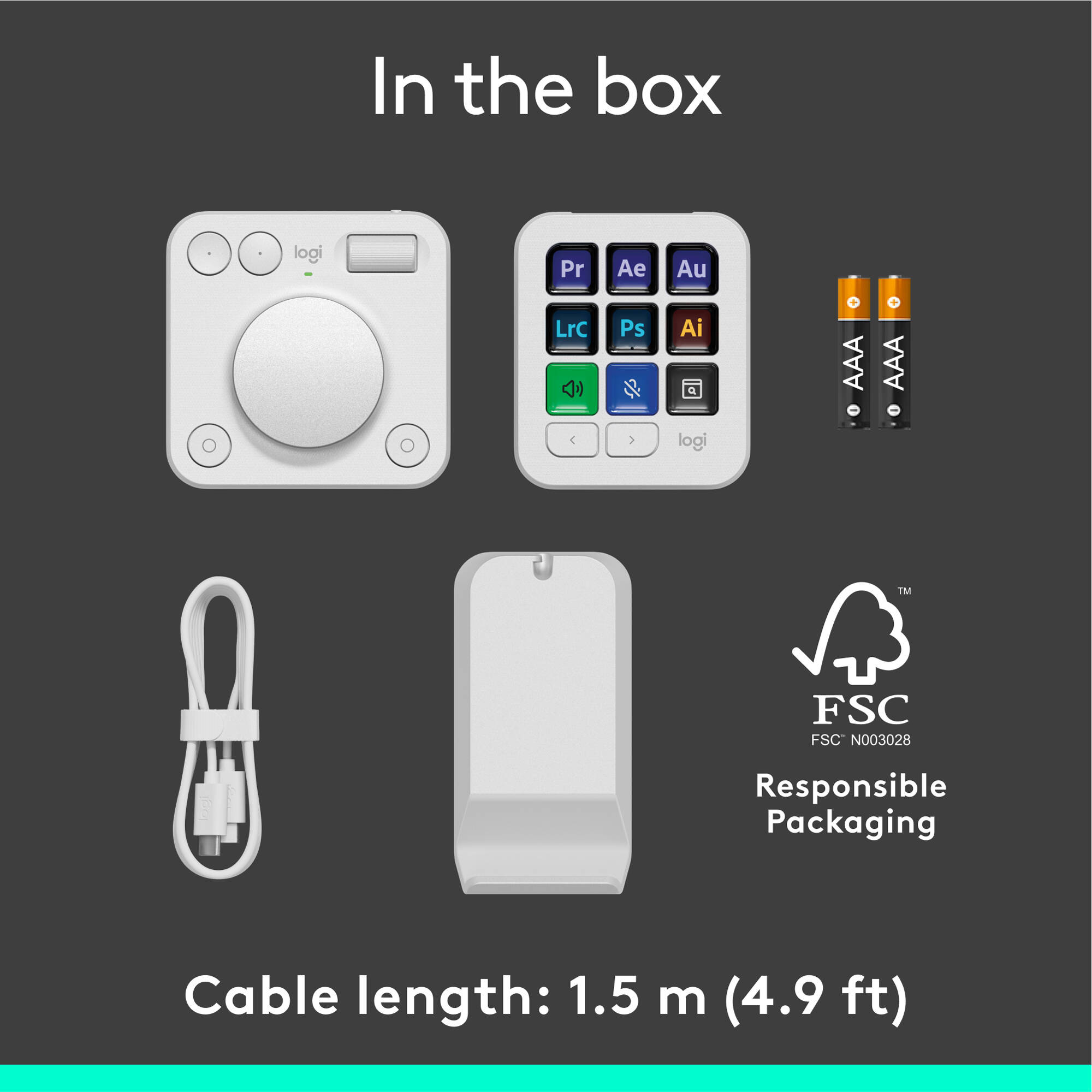 Консоль LOGITECH MX Creative Console Pale Gray (920-012932)