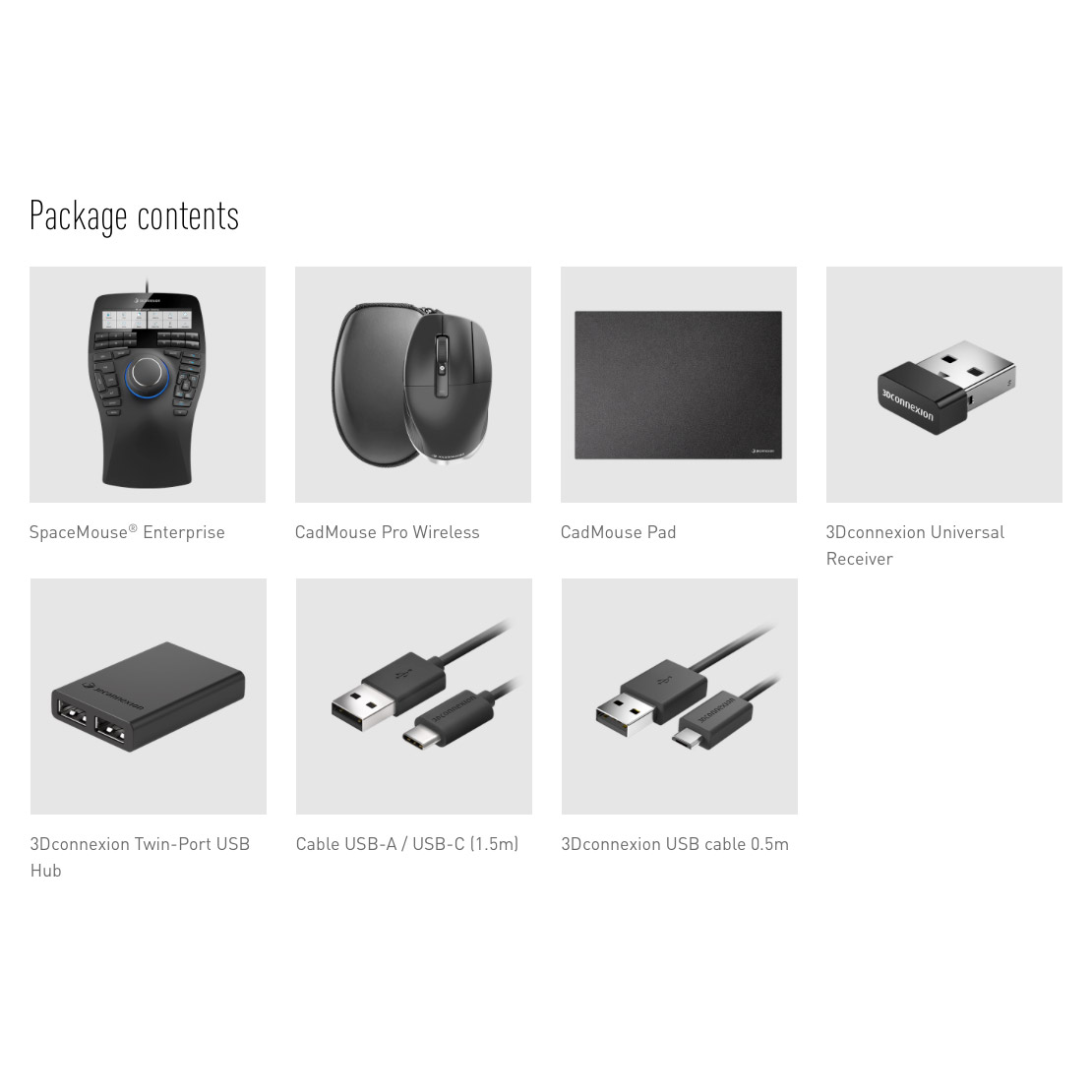 Миша 3DCONNEXION SpaceMouse Enterprise Kit 2 (3DX-700135)