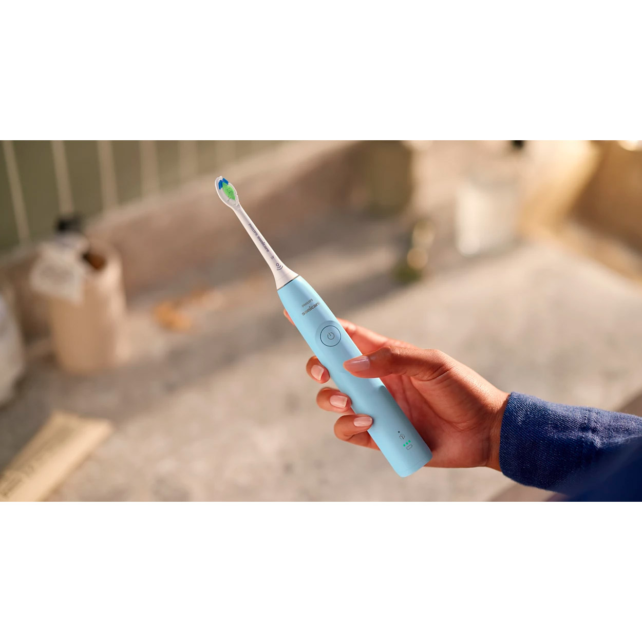 Электрическая зубная щётка PHILIPS Sonicare 5300 series Light Blue (HX7106/01)