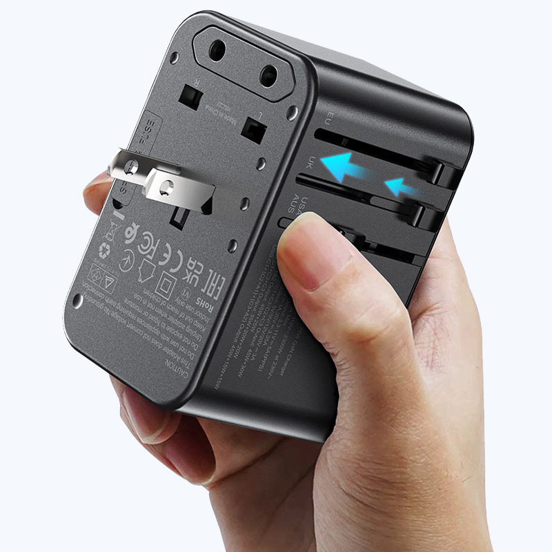 Универсальное зарядное устроство ACEFAST Z1 2300W + PD75W GaN 3xUSB-C, 2xUSB-A Black