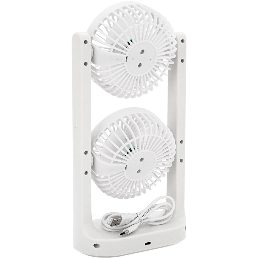 Настільний портативний вентилятор VOLTRONIC YT280 White